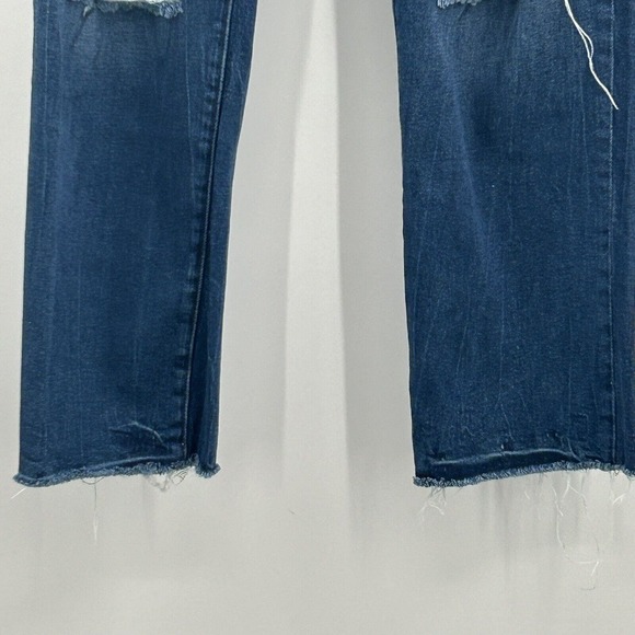 True Religion Starr High Rise Cropped Straight Jeans Women’s 29 (29/27) Distress - Picture 5 of 13